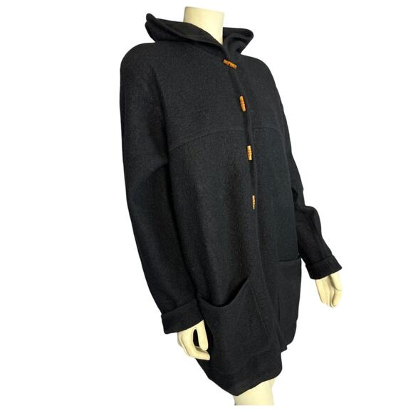 Vintage Karen Scott cardigan 100% Wool Wooden Toggle made Australia size large - Picture 2 of 16